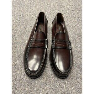 Florsheim Mens Berkley Loafer Size 11 D Burgundy Leather Penny Moc Dress Shoe